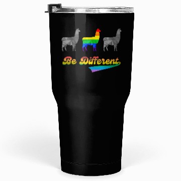 Discover Llama Alpaca LGBTQ Gay Pride Rainbow Flag Differen Tumblers 30 Oz