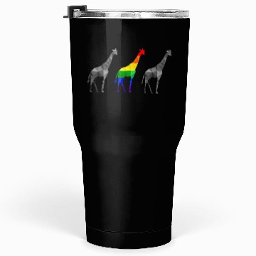 Discover Giraffe LGBTQ Gay Pride Rainbow Flag Tumblers 30 Oz