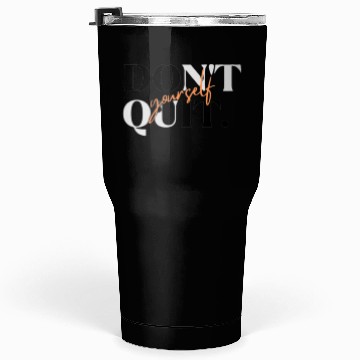 Discover Black Orange Simple Typography Tumblers 30 Oz