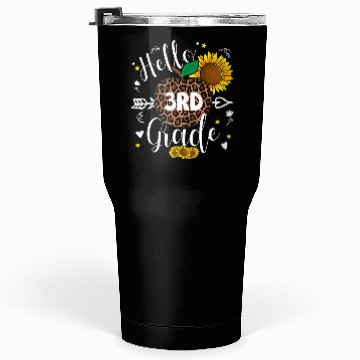 Discover 3rd Grade Back To School Leopard Print Sunflower Tumblers 30 Oz