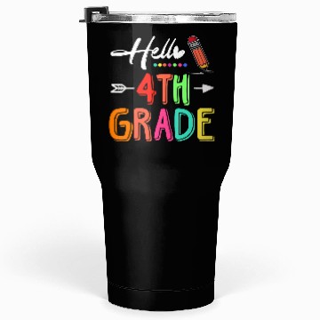 Discover Hello 4th Grade Team Fourth Grade Teacher Back to Tumblers 30 Oz