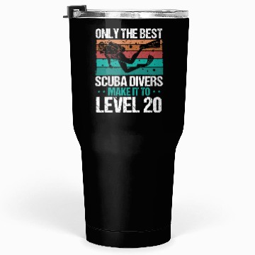 Discover 20 Scuba Diving Level 20 Year Diver Snorkeling Tumblers 30 Oz