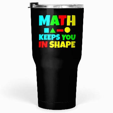 Discover Math Keeps You In Shape 2 Tumblers 30 Oz