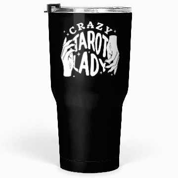 Discover Divination Crazy Tarot Lady Crystal Ball Tarot Tumblers 30 Oz