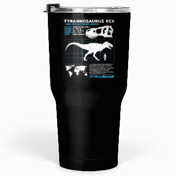 Discover Tyrannosaurus Rex fact sheet Tumblers 30 Oz