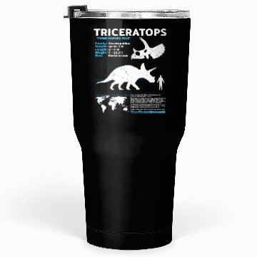 Discover triceratops fact sheet Tumblers 30 Oz