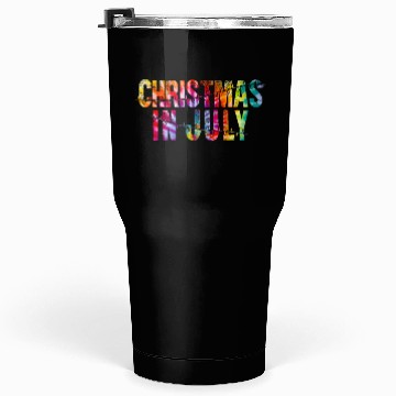 Discover Christmas In July Xmas Tree Lights Santa Beach Tumblers 30 Oz
