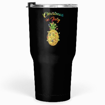 Discover Christmas In July Pineapple Xmas Tree Lights Tumblers 30 Oz