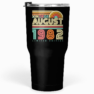 Discover 40th Birthday August 1982 Tumblers 30 Oz