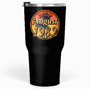 Discover 40th Birthday August 1982 Tumblers 30 Oz