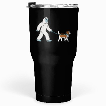 Discover Bigfoot Sasquatch Walking Saint Bernard Tumblers 30 Oz