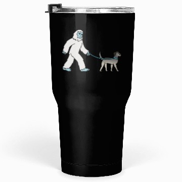 Discover Bigfoot Sasquatch Walking Irish Wolfhound Tumblers 30 Oz