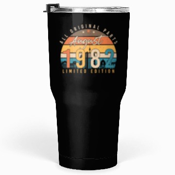 Discover 40th Birthday August 1982 Tumblers 30 Oz