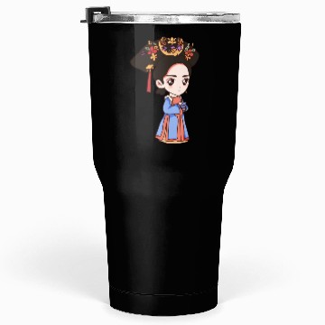 Discover HAND PAINTED GIRL IMAGE Tumblers 30 Oz