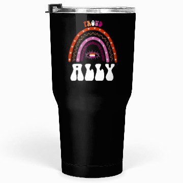 Discover Lesbian Pride Rainbow Proud Ally Lesbian Tumblers 30 Oz