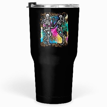 Discover Halloween Skeletons Dancing Tie Dye Tumblers 30 Oz