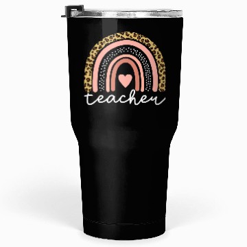 Discover Boho Teacher Rainbow Leopard Teacher Appreciation Tumblers 30 Oz