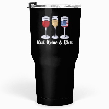 Discover Red Wine & Blue | Bourbon Drinker Tumblers 30 Oz | Whisky