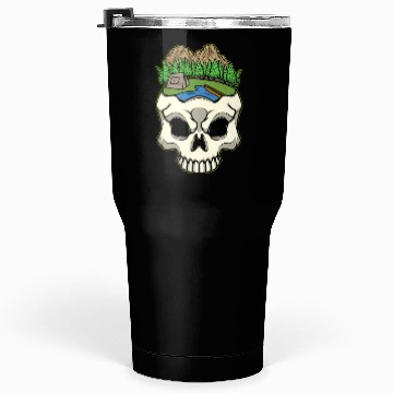 Discover Skeleton Head Camp Campsite Camper Camping Tumblers 30 Oz