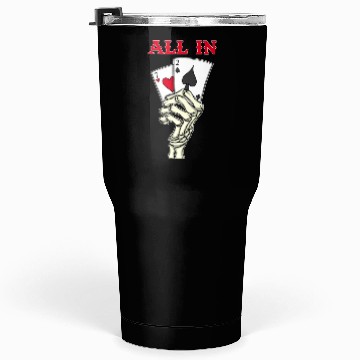 Discover Poker Player Poker Cards 7 2 Skeleton Hand Poker Tumblers 30 Oz