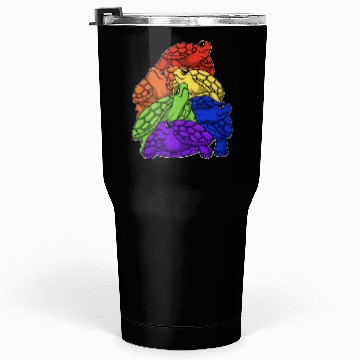 Discover Turtle Stack LGBTQ Gay Pride Rainbow Flag LGBT Tumblers 30 Oz
