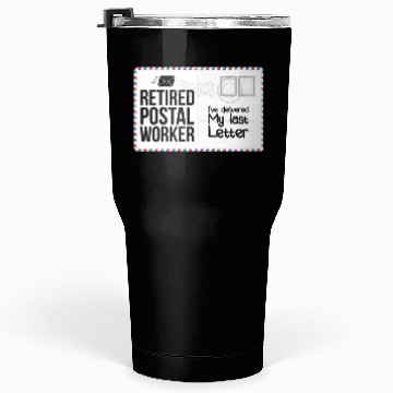 Discover Retired Postal Worker Retirement Mailman Postman Tumblers 30 Oz