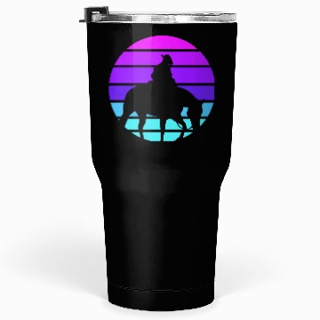 Discover Synthwave Cowboy Horse Wrangler Gift Tumblers 30 Oz