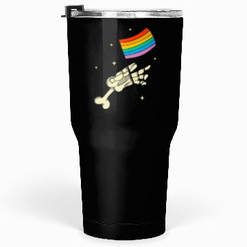 Discover Lgbtq Hand Rainbow Flag Queer Pride Tumblers 30 Oz