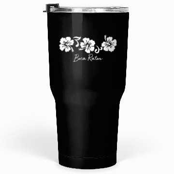 Discover Boca Raton Florida Hibiscus Flower Tumblers 30 Oz