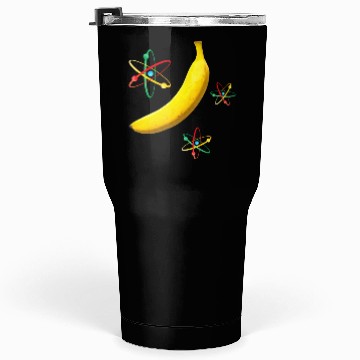 Discover Yellow Banana Fruits Atom Chemistry Element Scienc Tumblers 30 Oz