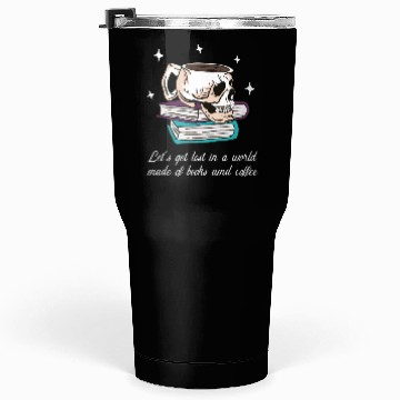Discover Book pages and coffee Tumblers 30 Oz