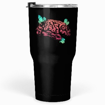 Discover Brain with Crystal - Red and Green Tumblers 30 Oz