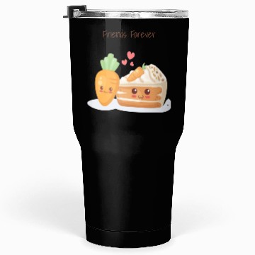 Discover Friends Forever Carrot & Cake Tumblers 30 Oz