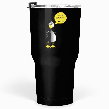 Discover Angry Penguin Bird Tumblers 30 Oz
