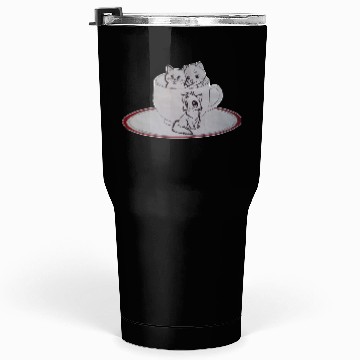 Discover My cat is messing with my coffee cup Tumblers 30 Oz
