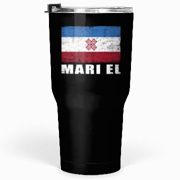 Discover Mari El Flag Grunge Country Flag Mari El Tumblers 30 Oz