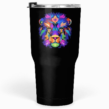 Discover Colorful lion Tumblers 30 Oz