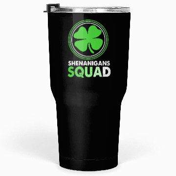 Discover St Patrick Day Clover Shenanigans Squad Tumblers 30 Oz