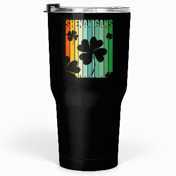 Discover St Patrick Shenanigans Retro Shamrock Tumblers 30 Oz