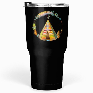 Discover fantastically beautiful colorful tipi tent Tumblers 30 Oz