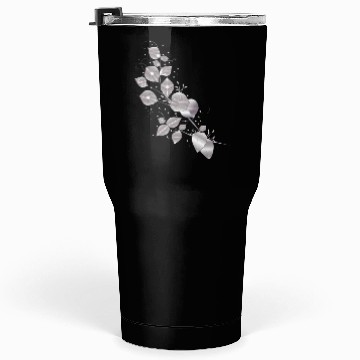 Discover noble leaf tendril in metallic silver look Tumblers 30 Oz