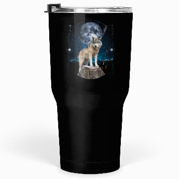 Discover Wolf Moon Forest Wolves Nature Nature Liever Full Tumblers 30 Oz