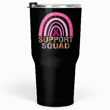 Discover Support Squad Leopard Pink Warrior Breast Cancer Tumblers 30 Oz