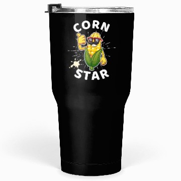 Discover Funny Corn Star Sunglasses Mustache big Postal Service Tumblers 30 Oz
