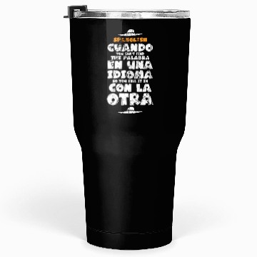 Discover Funny Spanish Teacher Gift Spanish Language Teache Tumblers 30 Oz