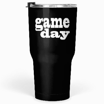 Discover Game Day - white letters Tumblers 30 Oz