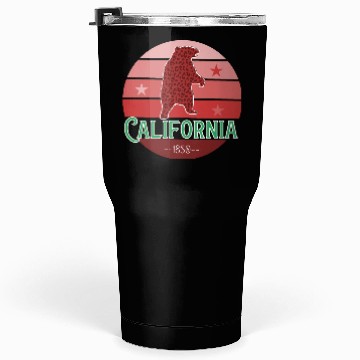 Discover California Bear Flag Tumblers 30 Oz