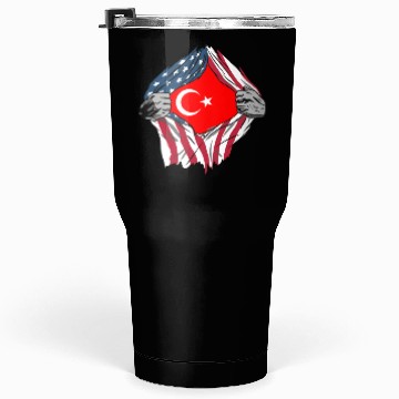 Discover USA Turkey friendship flags design Tumblers 30 Oz
