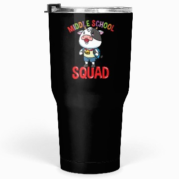 Discover Cow Back To School Middle School Squad Tumblers 30 Oz