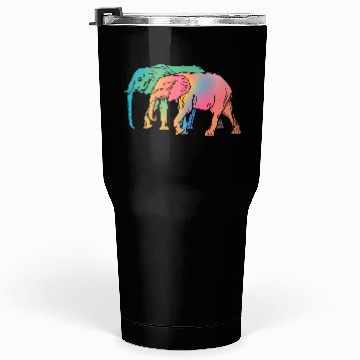 Discover Accept me as I am. Elephants on a walk in wild Tumblers 30 Oz